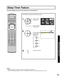 Page 7979
Advanced Op er a tion
Press to exit menu.3
The Device Display can be set to shut itself off at a preselected time.
Notes:
•  Pressing the RECALL button with sleep timer set displays remaining time.
•  The on-screen display will ﬂ ash 3, 2 and 1 to indicate the last three (3) remaining minutes prior to turn off.
CH
CH VOL VOL
OK
CH
CH VOL VOL
OK
Press MENU to display the Main Menu screen.
Press to select 
Timer icon.
Press to display 
Timer menu.
1
2
EXIT
          OK
  MENU    EXIT
Timer
 Sleep Timer...