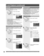 Page 46For assistance, please call : 1-888-VIEW PTV(843-9788) or, contact us via the web at: http://www.panasonic.com/contactinfo46
CH
CH VOL VOL
OKPress to highlight the desired 
rating level.
Lock Set
To prevent video games, VCR tapes and all 
channels and video modes from being viewed. The 
available modes are:
• Off - Turns off Lock set functions.
• 
All - All channels are locked regardless of the rating level.
• 
Game - Locks out CH 3, 4 and Video inputs.
• 
CH - Locks out specific analog and digital...