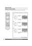 Page 2828For assistance, please call : 1-888-VIEW PTV(843-9788)
Use this setting when changing setting of receiving channels or changing the channel dis play.
3
Press to select 
MANUAL SET.
Press to display 
the MANUAL SET 
screen. Press the ACTION button to display the MENU screen and select SET 
UP.
Press to select 
CHANNEL.
Press to display 
the CHANNEL.
Press to select 
TV or CABLE.Press to select 
ANTENNA.
1
2
Manual channel setting
Continued on the next page.
 ADJUST  SET UP
    LANGUAGE :ENGLISH...