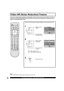 Page 5656For assistance, please call : 1-888-VIEW PTV(843-9788)
1
2
Press the ACTION button to display the MENU screen and select SET UP.
ON:  When signal is noisy
OFF:  When signal is high-qualityPress to select 
VIDEO.
Press to display 
the VIDEO screen.
Press to set “ON” 
or “OFF”. Press to select 
VIDEO NR.
Press to exit menu.
3
In the event of weak signal conditions, the Video NR circuitry reduces noise in the luminance channel. It is 
important to note that Video NR should remain OFF for maximum picture...