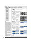 Page 5252For assistance, please call : 1-888-VIEW PTV(843-9788) or, contact us via the web at: http://www.panasonic.com/contactinfo
Press to select the screen mode.
RGB input ZOOM mode 4:3 modeJUST mode
Press to exit menu. FULL mode
Adjusting screen position and size
Press to select 
Setup icon.
Press to display 
the options in the 
Setup menu.
Press to select 
the Other Adj. 
icon.
CH
CH VOL VOL
OK
CH
CH VOL VOL
OK
Press to display 
the Other 
Adjustment 
menu.
Press to select the 
Position/Size.
CH
CH VOL...