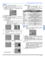 Page 65FONCTIONNEMENT AVEC MENUS À ICÔNES
15 z
FRANÇAIS
CANAUX
ˆBAL. CA - Sélectionner FAV ou TOUS.
Nota:Utiliser les touches numériques de la télécommande
pour sélectionner les canaux désirés.
ˆFAV O R I S - Pour entrer jusqu’à 16 canaux favoris. Utiliser
les touches numériques de la télécommande pour
sélectionner les canaux favoris. 
 
ˆAUTRES RÉGLAGES
Pour afficher le sous-menu secondaire, sélectionner
AUTRES REG. et appuyer sur VOL 
X.
• SIGLE PRÉRÉGLÉ -  Pour saisir l’identification (sigle)
des canaux...