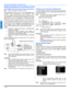 Page 108 z
OPTIONAL EQUIPMENT CONNECTIONS
ENGLISH
Optional Equipment Connections (cont.)
DVI (Digital Visual Interface) input connection
Note:DVI is not available in model CT-27HL14.
The DVI/HDCP1 input on your TV can accommodate copy
protected digital programming. The DVI/HDCP input
terminal complies with the EIA-861Profiles
2 standard and is
not intended for use with personal computers. The DVI/
HDCP input can be connected to an EIA/CEA 861
compliant consumer electronic device, such as a set top
box or DVD...