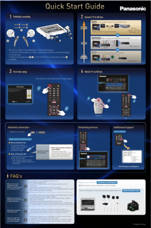 Page 1/FUXPSLDPOOFDUJPO4USFBNJOHTFSWJDFTEEJUJPOBM4VQQPSU
- Press INFO button on remote to conrm type of signal being received. HD signal should be 720p, 1080i or 1080p.
- Select a High Denition channel from HD source (Cable, Satell ite, 
Fiber optic or antenna).
- HD channels sometimes broadcast non-HD content.
- Ensure that HD source (HD box, Blu-ray player, etc.) is conne cted to 
TV via either HDMI or Component cable and set to output HD vide o signal.
Why does my picture 
quality not look like it is...