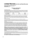 Page 2222
 Limited Warranty (for U.S.A. and Puerto Rico only)
Panasonic Consumer Marketing Company of North America,
Division of Panasonic Corporation of North America
One Panasonic Way
Secaucus, New Jersey 07094
Panasonic LCD TelevisionLimited Warranty
Limited Warranty Coverage
If your product does not work properly because of a defect in materials \
or workmanship, Panasonic Consumer Marketing 
Company of North America (referred to as “the warrantor”) will, for the length of\
 the period indicated on the...