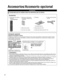 Page 88
Accesorios/Accesorio opcional
Accesorios
Compruebe que ha recibido todos los elementos que se indican.
 Accesorios
Transmisor de mando a 
distancia
 
●N2QAYB000806
Pilas para el transmisor 
de mando a distancia (2)
 
●Pila AA
 PedestalCable de alimentación 
de CA
Ensamblaje (pág. 9)
Manual de usuarioSeguridad para niños
Guía de inicio rápidoTarjeta del cliente (para EE. UU.)
 Accesorio opcional
Soporte de montaje en pared
Póngase en contacto con su concesionario Panasonic más cercano par\
a adquirir la...