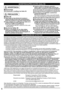 Page 6
6
ADVERTENCIA/PRECAUCIÓN (Gafas 3D)
ADVERTENCIA
 
■Desmontaje 
●No desmonte o modifique las Gafas 3D.
PRECAUCIÓN
 
■Gafas 3D 
●Tenga cuidado con los extremos de la montura al 
colocarse las gafas 3D pues meter accidentalmente el 
extremo de la montura en el ojo podría causarle lesiones.
 
●Tenga cuidado de no pellizcarse un dedo en la 
zona de la bisagra de las gafas 3D.   En tal caso, podría causarle lesiones.
•  Ponga especial atención cuando los niños usen este producto.
 
■Uso de las Gafas 3D...