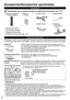 Page 8
8
Mando a distancia N2QAYB000837Pilas (2) Pila AASujetacablesCable de CA
 Pedestal Ensamblaje (pág. 9)
Póngase en contacto con su concesionario Panasonic más cercano par\
a adquirir accesorios opcionales 
recomendados. Para conocer más detalles, consulte el manual de instal\
ación de accesorios opcionales.
Gafas 3D
 
●TY-EP3D20U
•   Utilice las gafas 3D Panasonic con el sistema de tecnología pasiva 3D\
.
•   La información del producto (Nº. de modelo y fecha de entrada al \
mercado, 
etc.) está sujeta a...