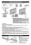 Page 9
9
 Colocación del pedestal en el televisor
Tornillos de montajeTornillos de montajeMénsulaCubiertaBase
(plateado) (4) (negro) (4)
M5 × 18 M4 × 10
A
C
E
DB
1
2
3
Colocación del pedestal
Retiro del televisor del pedestalAsegúrese de retirar el pedestal de la siguiente forma cuando utilice\
 la 
abrazadera de suspensión de pared o cuando vuelva a embalar el televi\
sor. 
  Retire el tornillo de ensamblaje  de la cubierta.  Quite el cubierta.  
Levante el televisor del pedestal.   Retire los tornillos de...