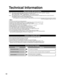 Page 5858
Technical Information
MessageMeaning
SD card slot is empty. The card is not inserted.
No photos/ No movies The card has no data or this type of data is not supported.
Cannot read file The file is broken or unreadable. The TV does not support the format.
SD Card warning messages
 Do not remove the card while the unit is accessing data (this can damag\
e card or unit). Do not touch the terminals on the back of the card. Do not subject the card to high pressure or impact. Insert the card in the correct...