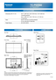 Page 31TC-P55S60
55 Plasma HDTV
SPECIFICATIONS
DIMENSIONSJACKS
Top View
Front View
Back View
Note:
To make sure that the Plasma Television fits the cabinet properly when a high degree of 
precision is required, we recommend that you use the Plasma Television itself to make 
the necessary cabinet measurements. Panasonic cannot be responsible for \
inaccuracies in cabinet design or manufacture. Specifications are subject to change without notice. 
Non-metric weights and measurements are 
approximate.
Side...