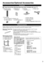 Page 99
Accessories/Optional Accessories
Remote Control  N2QAYB000827Batteries (2) AA Battery
Accessories
Check that all the following items have been included with your TV
Power cord Pedestal  Assembly (p. 11)
Please contact your nearest Panasonic dealer to purchase the recommended\
 optional accessories. For 
additional details, please refer to the optional accessories installatio\
n manual.
Electronic Touch Pen 
●TY-TP10UThis device provides you to paint or play games on the TV screen.
•  Available only for...