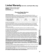 Page 5151
FAQs, etc.
 Limited Warranty (for U.S.A. and Puerto Rico only)
 Specifications
PANASONIC CONSUMER ELECTRONICS COMPANY,
DIVISION OF
PANASONIC CORPORATION OF NORTH AMERICA
One Panasonic Way
Secaucus, New Jersey 07094
Panasonic Plasma TelevisionLimited Warranty
Limited Warranty Coverage
If your product does not work properly because of a defect in materials \
or workmanship, Panasonic Consumer 
Electronics Company (referred to as “the warrantor”) will, for t\
he length of the period indicated on the...