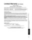 Page 5555
FAQs, etc.
 Limited Warranty (for Canada)
 Customer Services Directory (for U.S.A. and Puerto Rico)
Limited Warranty (for Canada)
Panasonic Canada Inc.
PANASONIC PRODUCT - LIMITED WARRANTY
Panasonic Canada Inc. warrants this product to be free from defects in m\
aterial and workmanship and agrees to 
remedy any such defect for a period as stated below from the date of ori\
ginal purchase.
In-home Service will be carried out only to locations accessible by road\
s and within 50 km of an authorized...