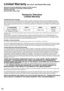 Page 2424
 Limited Warranty (for U.S.A. and Puerto Rico only)
Panasonic Consumer Marketing Company of North America,
Division of Panasonic Corporation of North America
One Panasonic Way
Secaucus, New Jersey 07094
Panasonic TelevisionLimited Warranty
Limited Warranty CoverageIf your product does not work properly because of a defect in materials \
or workmanship, Panasonic Consumer Marketing Company of 
North America (referred to as “the warrantor”) will, for the length of\
 the period indicated on the chart...