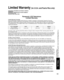 Page 5353
FAQs, etc.
 Limited Warranty (for U.S.A. and Puerto Rico only)
 Specifications
Limited Warranty Coverage
If your product does not work properly because of a defect in materials \
or workmanship, Panasonic Consumer 
Electronics Company (referred to as “the warrantor”) will, for t\
he length of the period indicated on the chart below, 
which starts with the date of original purchase (“warranty period”\
), at its option either (a) repair your product with new 
or refurbished parts, or (b) replace it with...