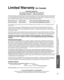 Page 5151
FAQs, etc.
 Limited Warranty (for Canada)
 Customer Services Directory (for U.S.A. and Puerto Rico)
Limited Warranty (for Canada)
Panasonic Canada Inc.
5770 Ambler Drive, Mississauga, Ontario L4W 2T3
PANASONIC PRODUCT – LIMITED WARRANTY
Panasonic Canada Inc. warrants this product to be free from defects in m\
aterial and workmanship under normal use and 
for a period as stated below from the date of original purchase agrees t\
o, at its option either (a) repair your product with 
new or refurbished...