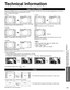Page 5757
Support Information
 Technical Information
 Aspect Ratio (FORMAT)
Press the FORMAT button to cycle through the aspect modes. This lets you choose the aspect depending on the format 
of the received signal and your preference. (p. 20) 
(e.g.:  in case of 4:3 image)
 
●FULL 
●JUST
FULL JUST 
Enlarges the 4:3 image horizontally to the screen’s side edges.
(Recommended for anamorphic picture) Stretches to justify the 4:3 image to the four corners of the 
screen. 
(Recommended for normal TV broadcast)...