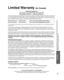 Page 5353
FAQs, etc.
 Limited Warranty (for Canada)
 Customer Services Directory (for U.S.A. and Puerto Rico)
Limited Warranty (for Canada)
Panasonic Canada Inc.
5770 Ambler Drive, Mississauga, Ontario L4W 2T3
PANASONIC PRODUCT – LIMITED WARRANTY
Panasonic Canada Inc. warrants this product to be free from defects in m\
aterial and workmanship under normal use and 
for a period as stated below from the date of original purchase agrees t\
o, at its option either (a) repair your product with 
new or refurbished...
