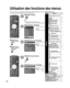 Page 10836
MenuOption 
Réglage
Mode balayage de canal
Langue
Horloge
Réglage ANT/Câble
Appareils 
raccordésldent. prises
Sortie audio
Anti-rémanence  image 
Orbitor de pixel 
Temps (minutes)
Barre latérale 4:3
Barre de défilement
Réglage VIERA LinkVIERA Link
Lien-En marche
Lien-Hors mar.
Veille économique
Attente contact auto
H-P initiaux
Réglage du réseau
Réglage VIERA CAST
Liste caméras réseau
Économie d’énergie
Aucun signal 
pendant 10 minutes
Période d’inactivité 
de 3 heures
Réglage évolué
Contact auto
DEL...