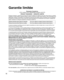 Page 6416
  Garantie limitée
Panasonic Canada Inc.
5770, Ambler Drive, Mississauga (Ontario) L4W 2T3
PRODUIT PANASONIC – GARANTIE LIMITÉE
Panasonic Canada Inc. garantit que ce produit est exempt de défauts de matériaux et de main-d’œuvre dans un contexte 
d’utilisation normale pendant la période indiquée ci-après à compter de la date d’achat original et, dans l’éventualité d’une 
défectuosité, accepte, à sa discrétion, de (a) réparer le produit avec des pièces neuves ou remises à neuf, (b) remplacer 
le produit...