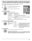 Page 371/2
Señal
Ajustes de duración extendida Protec. pantalla
PC
ApagadoAhorro en reposoApagadoEnergía monitorApagadoAutoapagadoApagadoIdioma de OSD Español
Seleccione entrada componente/RGB
RGB
Etiqueta de entrada
Ahorro de consumo
Configuración
Protec. pantalla
lnicio
funciónBarra despl. solamente
HORA ACTUAL    99:99
Modo Apagado
Imagen negativa :  En la pantalla se mostrará una imagen negativa.
Barra despl. solamente :  
La barra blanca se desplazará de izquierda a derecha. La imagen 
no se visualizará
....