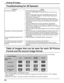 Page 26
26
Troubleshooting for 3D Eyewear 
Table of images that can be seen for each 3D Picture 
Format and the source image format
Symptoms Checks
Cannot see 3D images •  Has the 3D Eyewear been switched On?
•   Ensure that “3D EYEWEAR” in “3D SETTINGS” is set to “ON”\
. (see 
page 47)
•   Some 3D image signals may not be automatically recognized as 3D 
images. Set “3D INPUT FORMAT” in “3D SETTINGS” to match the 
picture format. (see page 47)
•   Check that there are no obstacles between the infrared sensors...