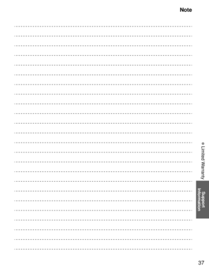 Page 3737
Support 
Information
 Limited Warranty
Note 