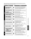 Page 3737
FAQs, etc.
 Frequently Asked Questions
ProblemActions
Screen
SoundOther
If there is a problem with your TV, please refer to the table below to determine the symptoms, then carry \
out the 
suggested check. If this does not solve the problem, please contact your\
 local Panasonic dealer, quoting the model 
number and serial number (both found on the rear of the TV).
Some spots remain 
bright or dark
  The LCD panel is made up of a few million pixels and is 
produced with advanced technology through an...