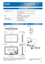 Page 53TC-P50XT50
50 Plasma HDTV
SPECIFICATIONS
DIMENSIONSJACKS
Top View
Front View
Back View
Note:
To make sure that the Plasma Television fits the cabinet properly when a high degree of 
precision is required, we recommend that you use the Plasma Television itself to make 
the necessary cabinet measurements. Panasonic cannot be responsible for \
inaccuracies in cabinet design or manufacture. Specifications are subject to change without notice. 
Non-metric weights and measurements are 
approximate.
Side...