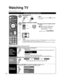 Page 1818
Watching TV
Basic connection (p. 11-12)
To watch TV and other functions
Turn power on(TV)
or
(Remote)Note
  If the mode is not TV, press  and select 
TV. (p. 28)
Select a channel number
up
down
or
(Remote) To directly enter the digital channel 
number
When tuning to a digital channel, 
press the button to enter the 
minor number in a compound 
channel number.
example:  CH15-1: 
   (TV)
Note
  Reselect “Cable” or “Antenna” in “ANT in” of “ANT/Cable setup” to switch the signal  reception between cable...