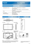 Page 24TC-P50ST50
50 Plasma HDTV
SPECIFICATIONS
DIMENSIONSJACKS
Top View
Front View
Back View
Note:
To make sure that the Plasma Television fits the cabinet properly when a high degree of 
precision is required, we recommend that you use the Plasma Television itself to make 
the necessary cabinet measurements. Panasonic cannot be responsible for \
inaccuracies in cabinet design or manufacture. Specifications are subject to change without notice. 
Non-metric weights and measurements are 
approximate.
Side...