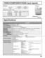Page 4545
AV  IN
R           LAUDIO IN
IN
S VIDEO
VIDEO
LL
R RY
VIDEO
AUDIO
PB
PR
PB
PR
YY
PROGOUTTO AUDIO AMPCOMPONENT VIDEO
 INPUT 12 INPUT 2  INPUT 1
AV INPUT 1- 2 VIDEO 1.0 Vp-p (75 Ω)(Phono Jack Type)S-VIDEO Y : 1.0 Vp-p (75 Ω), C : 0.286 Vp-p (75 Ω)(Mini DIN 4-pin)AUDIO L-R 0.5 Vrms(Phono Jack Type × 2)
AV  PROG. OUT VIDEO 1.0 Vp-p (75 Ω)(Phono Jack Type)AUDIO L-R 0.5 Vrms(Phono Jack Type × 2)
COMPONENT VIDEOY1.0 Vp-p (including synchronization)
INPUT1-2 PB / PR± 0.35 Vp-p
AUDIO L-R 0.5 Vrms
(Phono Jack...