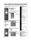 Page 2928
Menú Elemento
Ajuste
Modo surf
Idioma
Reloj
Programa canalDispositi. externos
Títulos de entradas
Salida a monitor
CC
Ajuste EZ Sync
EZ Sync
Apaga control
Prende control
Altavoz inicial
Otros ajustes
Autoencendido
Barra lateral
Apaga sin señal
Apaga sin operación
Acerca de
Restaurar
Menú Elemento
Ajuste SUB 
MENUModo surf
Configurar favorito
CC
Seleccionar títulos
Medidor de señal
Ajuste SUB MENU 
To d o sModo surf 
Configurar favorito
NoCC 
Seleccionar títulos 
Medidor de señal 
Menú
Audio
Bloqueo...