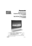 Page 1OK
Operating Instructions 
Progressive Wide Plasma Display
 Model No.  TH-42PM50U
High Deﬁ nition Plasma Display
 Model No.  TH-50PM50U
   TQB2AA0591
Before connecting, operating or adjusting this product, please read thes\
e instructions completely.
Please keep this manual for future reference.
English
For assistance, please call : 1-888-VIEW-PTV (843-9788)
  or visit us at www.panasonic.com/contactinfo  (U.S.A.)
For assistance, please call : 787-750-4300
  or visit us at www.panasonic.com  (Puerto Rico) 