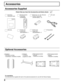 Page 88
PLASMA DISPLAY
INPUT
SURROUND
VOL
NR
PICTURE
SOUNDSET UP
ASPECT PICTURE
POS. /SIZE
OFF TIMER
PC
Accessories
Accessories Supplied
Check that you have the Accessories and items shown
Optional Accessories
For assembling
Full instructions are supplied with each of the optional accessories for use with this Plasma Display.
 Speakers
TY-SP37P5W-K (TH-37PW5)
 TY-SP42PWD3W,  TY-SP42P5W-K  (TH-42PW5) Pedestal
TY-ST05-K
(supplied for USA) Wall-hanging bracket
(vertical)
TY-WK37PV3 (TH-37PW5)
 Wall-hanging...