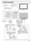 Page 1111
1
2
12
S-VIDEOPC 
VIDEO
INPUT 3L  AUDIO  R
HPJPC CARD
EJECT SD CARD
PUSH-EJECTACTION INPUT VOLUME CHANNELS-VIDEOPC 
VIDEO
INPUT 3L  AUDIO  R
PROG OUTCOMPONENT VIDEO INPUT
S VIDEO
VIDEOY
P
B
L
R
ANT 1 ANT 2SPLIT
OUT
PR
1212INPUT
TO AUDIO
AMPVIDEO
— Fastening of power and other cables
Fastening band
Fastening method of power cable
Fastening Loosening
Clamper
Ferrite core 
(large size) 
(supplied)
Pull off.
Keep 
the knob 
pressed.
1. Insert the power plug into the main body.
2. Fasten with the power...