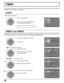 Page 3838
TIMER
The TIMER can switch the TV ON or OFF. Before attempting TIMER1 and TIMER2 confirm the CLOCK SET and adjust if
necessary. Then set TIMER1 and TIMER2.
SLEEP
SLEEP sets the sleep time.
ACTIONCH
CH VOL VOL
Press to select SLEEP.
Press to select the desired sleep time.
To turn off the timer select NO.
NO 3060 90
NO TIMERSLEEP
TIMER1
TIMER2
CLOCK  SET
PRESS  ACTION  FOR  MAIN  MENU
TIMER1 and TIMER2
In TIMER menu, select one or both timers to turn the television on and off at selected times, on...