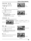 Page 4949
Move
Picture in Picture Operation
PIP MIN, PIP MAX
Freeze
These features are used to size PIP Frame.
Press PIP MINREW or 
PIP MAXFF to size the PIP Frame.
During PIP operation this feature is used to stop action in PIP frame.
PIP MINREWPIP MAXFF
FREEZETV/VCR
Press FREEZETV/VCR again to continue action. Press 
FREEZETV/VCR to stop PIP frame action.
 1  In PICTURE MENU OTHER ADJ, select FREEZE
PIP or SPLIT (see page 32).
 2  Press FREEZETV/VCR while PIP frame is not displayed.
1
2
Note:
To stop action...