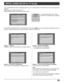 Page 4949 49
Screen 3: Do you have Cable?
• If you select Yes, you see Screen 5.
• If you select No, you see Screen 4.
Screen 2: Enter ZIP or Postal Code
Input numbers, and press 
OK key to display Screen 3.
Screen 1: Country
Highlight a country, and press 
OK key to display Screen 2.
INITIAL GUIDE SETUP for TV Guide
Screen 4: Do you have an antenna connected?
If you select Yes, you see Screen 5.
Note:
If you selected No in Screen 3 then you must select Yes in
this screen to receive a channel lineup and...