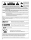 Page 22
WARNING:1) To prevent electric shock, do not remove cover. No user serviceable parts inside. Refer servicing to
qualified service personnel.
2) Do not remove the grounding pin on the power plug. This apparatus is equipped with a three pin
grounding-type power plug. This plug will only fit a grounding-type power outlet. This is a safety feature.
If you are unable to insert the plug into the outlet, contact an electrician.
Do not defeat the purpose of the grounding plug.
WARNING: To reduce the risk of...