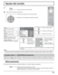 Page 7525
Sonido
NormalNormalizarNormal
0
0
0
Apagado
Agudos0
Mid Modo de sonido
Balance Graves
Sonido ambiental
Principal Salida Audio (PIP)
Ajuste del sonido
Silenciamiento
Graves
Ajusta los sonidos bajos
Mid
Ajusta el sonido normal
Agudos
Ajusta los sonidos altos
Balance
Ajusta los volúmenes de los
canales izquierdo y derecho
Sonido ambiental
Seleccione Encendido o Apagado
Notas:
•
Presione la tecla Sonido ambiental para encender y apagar directamente el efecto de sonido ambiental. (vea la página 14)
•  Los...