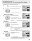 Page 2525
SCREENSAVER (For preventing after-images)
2
3 1
4
Press to display the SETUP menu screen.
Press to select the SCREENSAVER.
Press to select the SCREENSAVER screen.
Press to select the FUNCTION.
Press to select the desired function.
Press to select the MODE.
Press to select each mode items. Do not display a still picture, especially in 4:3 mode, for any length of time.
If the display must remain on, a SCREENSAVER should be used.
MODE selection
NEGATIVE / SCROLL selection
WHITE BAR SCROLL : A white bar...