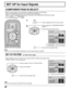 Page 3232
3D Y/C FILTER – For NTSC Video images
SET UP for Input Signals
COMPONENT/RGB IN SELECT
Select the input signals to be connected by installing the Optional Terminal Board.
(Refer to the Operating Instructions for the optional Terminal Board.)
Select to match the signals from the source connected to the COMPONENT/RGB input terminals.
Y,  P
B, PR signals    
“COMPONENT”
R, G, B, HD, VD signals  
  
“RGB”
1
2
Press to display the SET UP menu screen.
Press to select the “COMPONENT/RGB IN
SELECT”.
Press to...