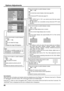 Page 4040
1/2Options
Off-timer function
INPUT lock
Studio W/B
Advanced PIP
Display size Initial VOL level
Maximum VOL level Initial INPUT Onscreen display
Off
Off
Off
Off Enable
On
Off
0
Off Off
0
Options Adjustments
2/2Options
OffOff
Off
Off
OffOff
Off
0
Slot power
V. lnstallation
Rotate Remote ID
Serial ID ID select Button lock
Remocon User level
Normalization
When both main unit buttons and remote control are disabled due to the “Button lock”, “Remocon User level” or “Remote 
ID” adjustments, set all the...