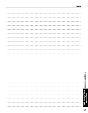 Page 5757
Preguntas 
frecuentes, etc.
Nota
 Especificaciones 