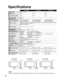 Page 4646
TH-42PZ80UTH-46PZ80U TH-50PZ80U
Power Source AC 120 V, 60 Hz
Power
Consumption
Maximum573 W 628 W690 W
Standby condition 0.2 W 0.2 W0.2 W
Plasma Display 
panelDrive methodAC type
Aspect Ratio 16:9
Visible screen size
(W × H × Diagonal)
(No. of pixels)  42 ” class (41.6 inches 
measured diagonally)
46 ” class (46.0 inches 
measured diagonally)50 ” class (49.9 inches 
measured diagonally)
36.2 ” × 20.4 ” × 41.6 ”
(922 mm × 518 mm × 1,057 mm)40.1 ” × 22.5 ” × 46.0 ”(1,019 mm × 573 mm × 1,169 mm)43.5 ” ×...