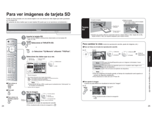 Page 462425
Visión Para ver imágenes de tarjeta SD
-
AdquiriendoIndice de JPEG
Información
Num.
Fecha
PixelSelección
SelecciónSelecciónRotación
Individual1
No Ajuste individual
Modo
Tiempo desp.
Repetir
+30
0
0
0
+10 Imagen 1/2Si
Estándar Normal
Modo
Contraste
Brillo
Color
Tinte
Nitidez
Selección
•Para visualizar/ocultar el área de navegación
A la foto anterior
Gire 90°
(a la derecha)
A la siguiente foto
Gire 90° (hacia la izquierda)
Para ver imágenes de tarjeta SDPuede ver fotos tomadas con una cámara digital...