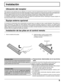 Page 99
Ubicación del receptor
Equipo externo opcional
Instalación de las pilas en el control remoto
Precauciones relacionadas con el uso de las
pilas
La instalación incorrecta de las pilas puede causar fugas en las
mismas y corrosión, lo que dañará el control remoto.
Tenga en cuenta las precauciones siguientes:
1. Las pilas deberán sustituirse siempre en pares. Utilice siempre
pilas nuevas cuando sustituya las pilas viejas.
2. No mezcle una pila usada con otra nueva.
3. No mezcle pilas de tipos diferentes...