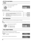 Page 54SYNC
SIGNAL[ 
RGB  ]
3 : 2 PULLDOWN
XGA MODE AUTO
OFF
AUTO
SYNC  AUTO 
SYNC  ON G 
SYNC  VBS 
H-FREQ.
V- F R E Q .kHz
Hz
63.98
60.02
SIGNAL FORMAT 1280×1024/60
H-FREQ.
V- F R E Q . kHz
Hz
63.98
60.02
DOT CLOCK FREQ.MHz
108.0
SIGNAL FORMAT 1280×1024/60
3 : 2 PULLDOWN
SIGNAL
OFFSDI THROUGH OFF
[ 
Digital  ] 
NOISE REDUCTION
OFF
REFRESH RATE
100 Hz
54
SET UP for Input Signals
Select SIGNAL from the “SET UP” menu during RGB input signal.
SYNC
Setting RGB sync signal
Conﬁ rm that the input is set to RGB INPUT...